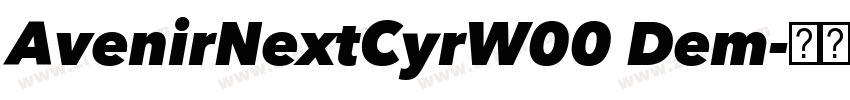 AvenirNextCyrW00 Dem字体转换